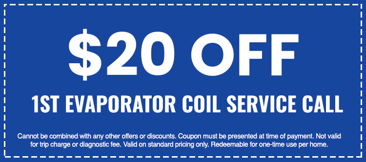 Discount on Evaporator Coil Service Call